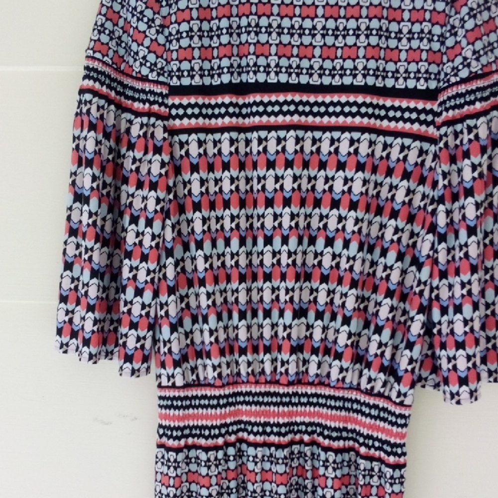 Laundry By Shelli Segal Multicolor 3/4 Sleeve Dress - Picture 3 of 6